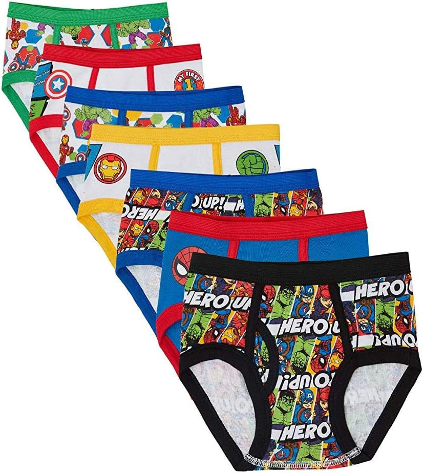 Spiderman Toddler Superhero Underwear Set - Featuring Iron Man, Hulk & More - Sizes 2/3T & 4T