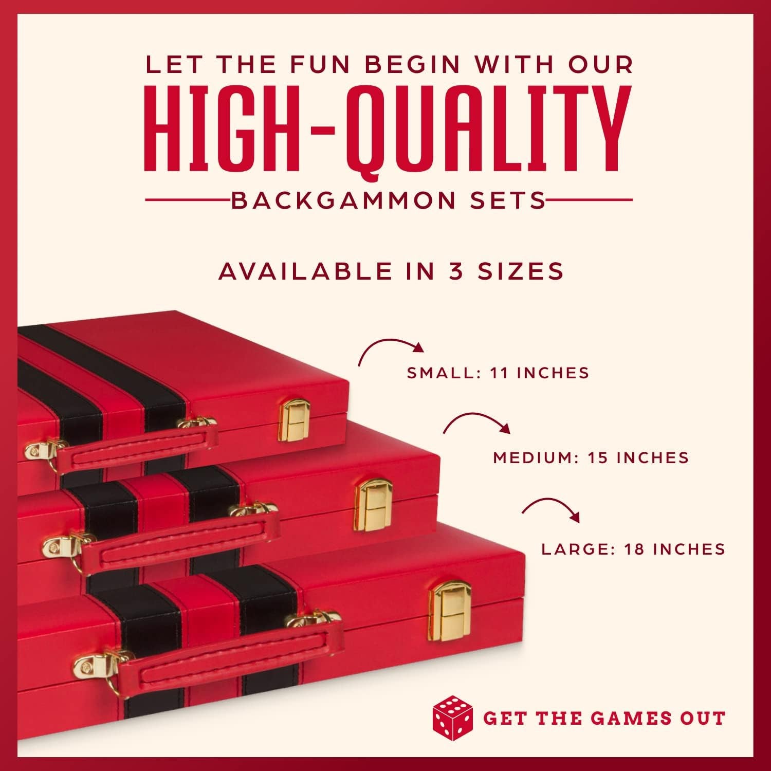 Ultimate Red Backgammon Set - Classic 2-Player Game with Strategy Guide for Family Fun & Parties!