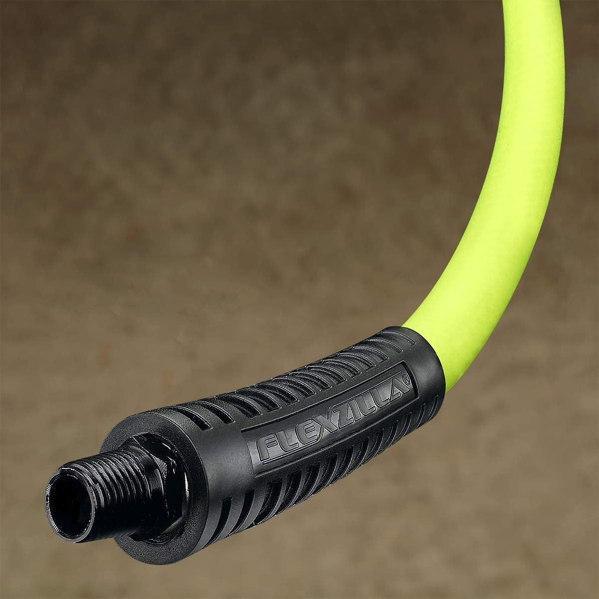 Flexzilla 3/8" x 50' Heavy Duty Lightweight Hybrid Air Hose with 1/4" MNPT Fittings - Zillagreen