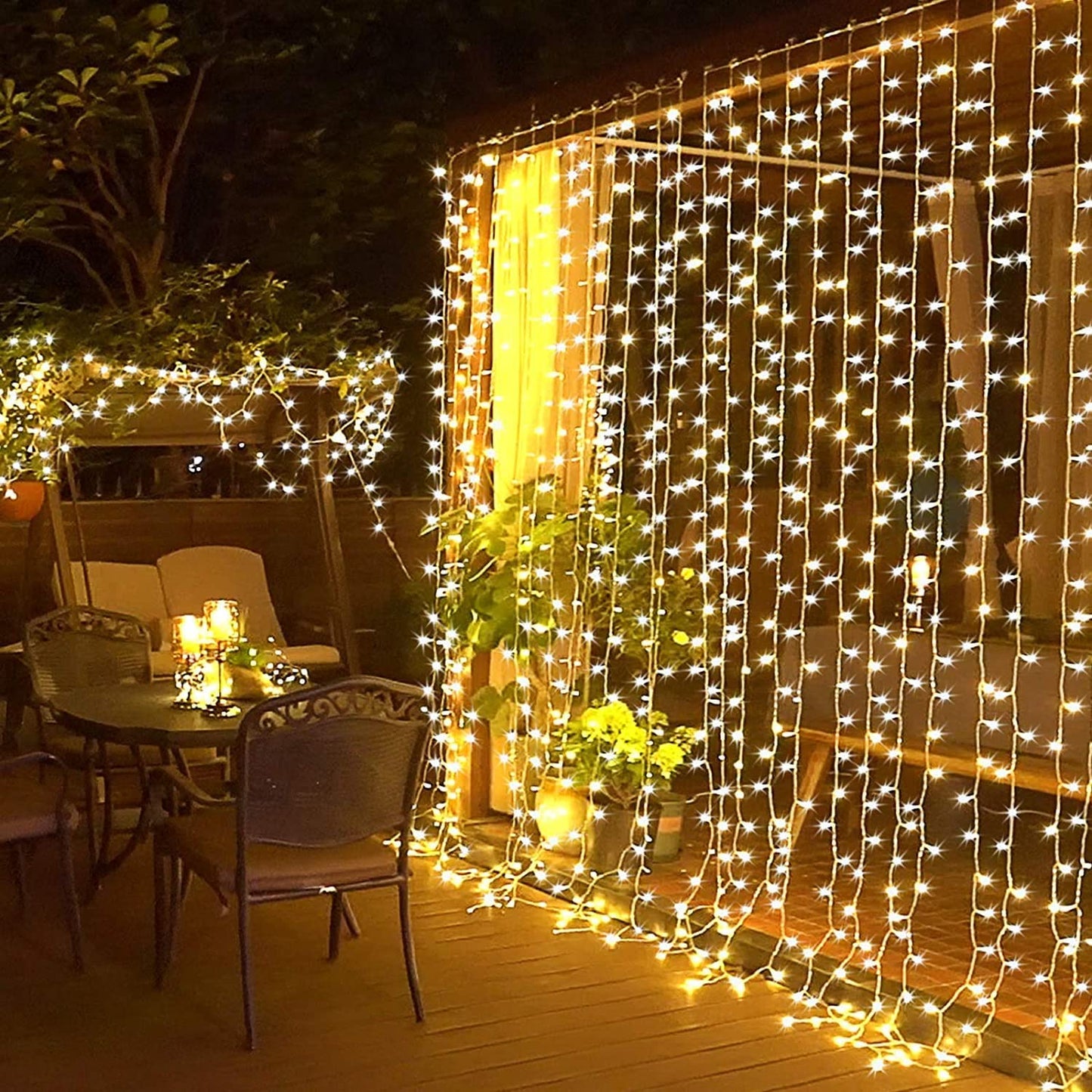 Enchanting JMEXSUSS 300 LED Pink Curtain Lights with Remote - 9.8x9.8FT Indoor String Lights for Bedroom, Party, and Holiday Decor - 8 Modes for Christmas and Valentine's Day Magic