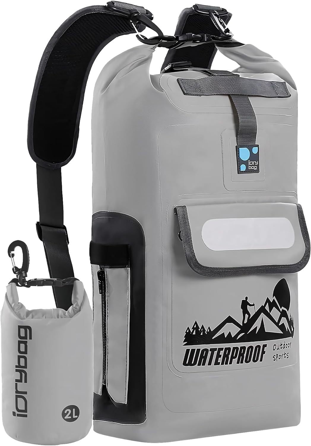IDRYBAG Waterproof Floating Dry Bag Backpack - 20L/30L/40L Options for Men, Perfect for Outdoor Adventures!