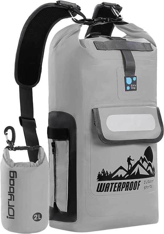 IDRYBAG Waterproof Floating Dry Bag Backpack - 20L/30L/40L Options for Men, Perfect for Outdoor Adventures!