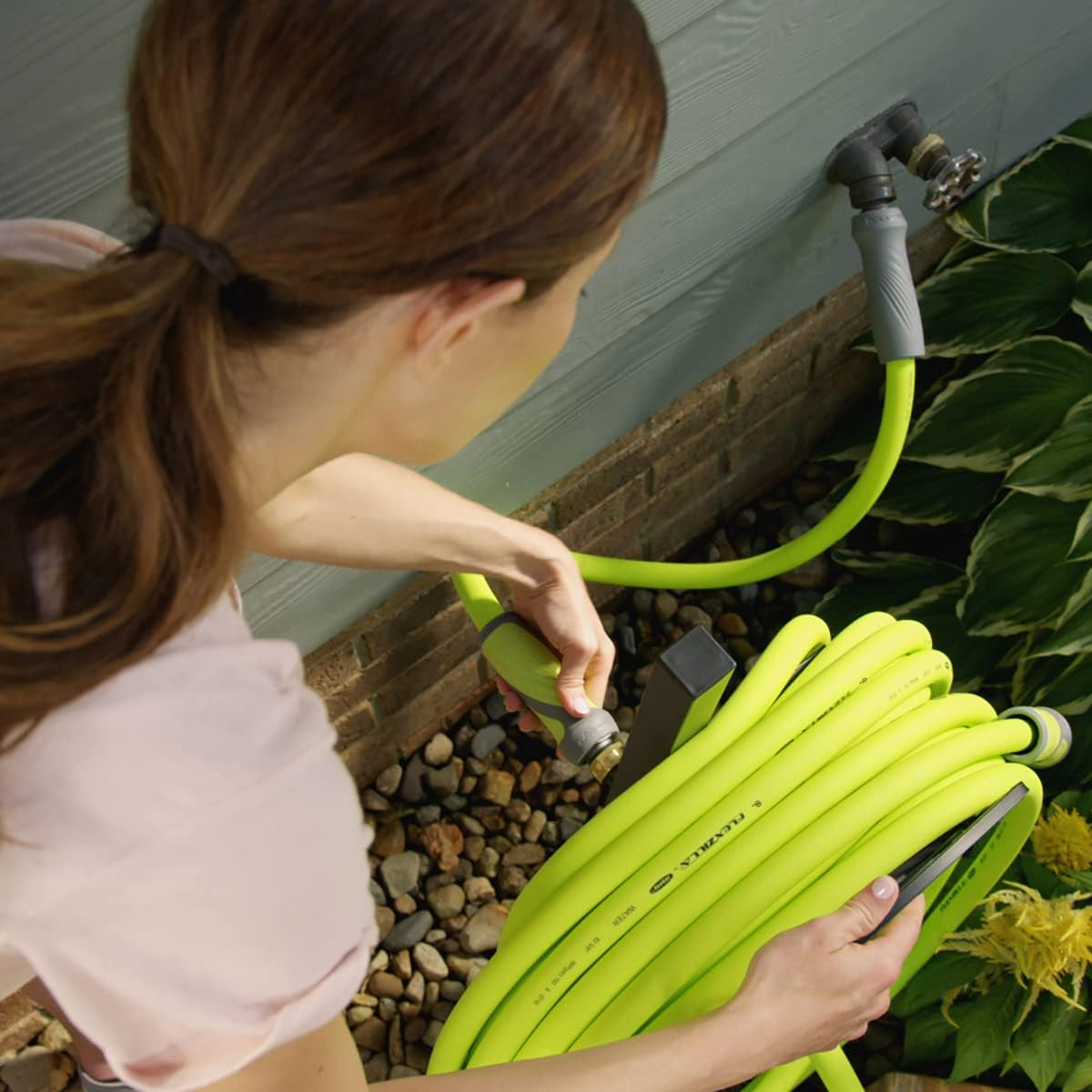 Flexzilla 75 Ft. Lightweight All-Weather Garden Hose with Swivelgrip - Durable, Flexible, Leak-Free Connections