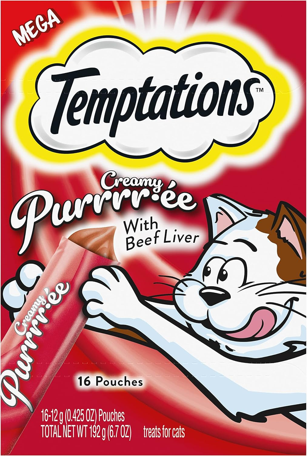 Indulge Your Cat with Temptations Creamy Salmon Puree Treats - 24 Squeezable & Lickable Tubes!