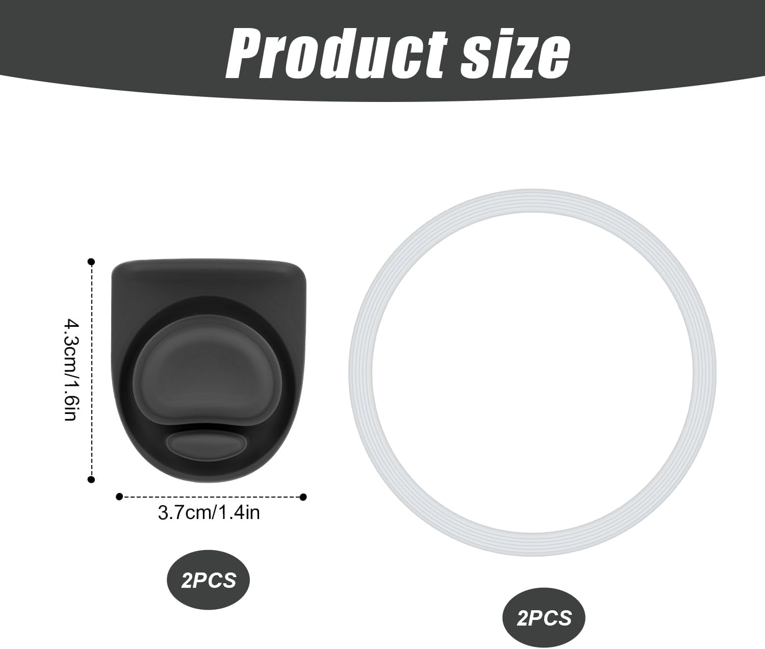 4Pcs Bottle Seal Ring & Replacement Stopper for Owala Freesip 24Oz 32Oz, Bpa-Fre