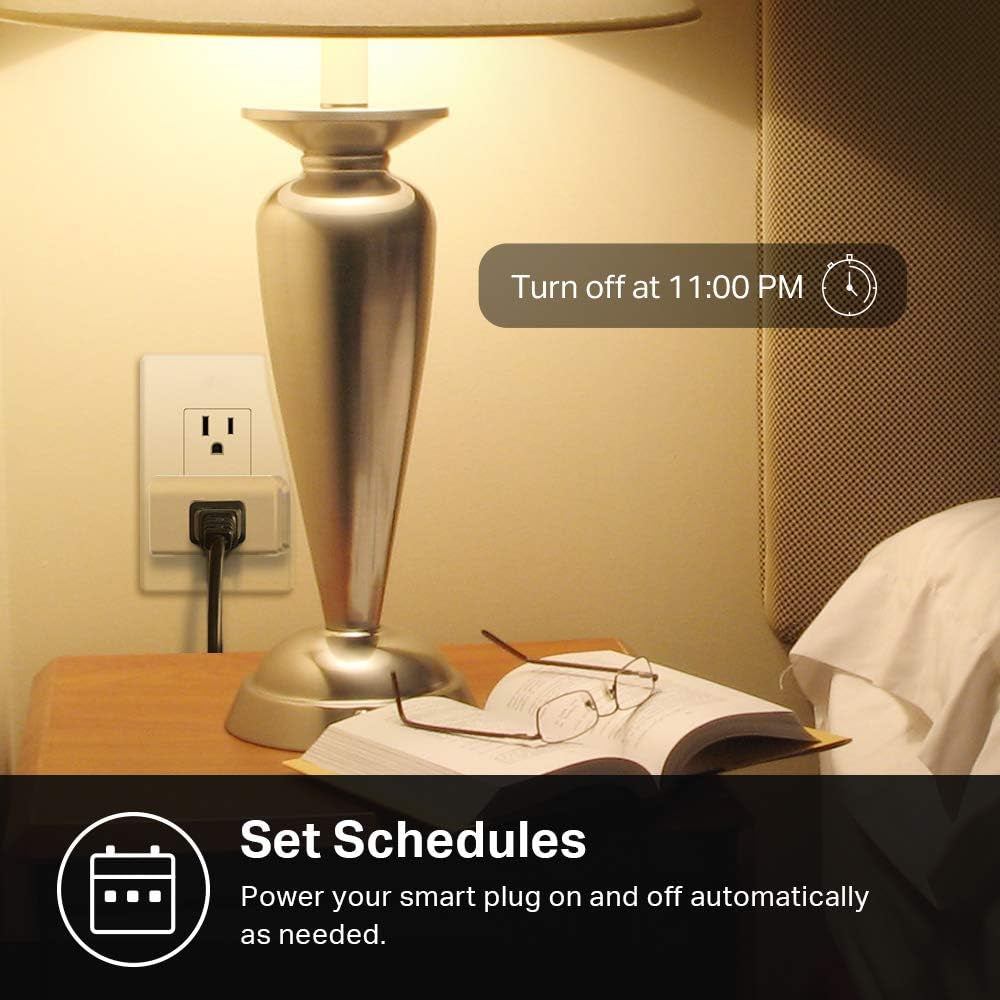 Kasa Smart Plug Mini - Energy Monitoring Wi-Fi Outlet, Works with Alexa & Google Home, Easy Setup, No Hub Needed (KP115) - White