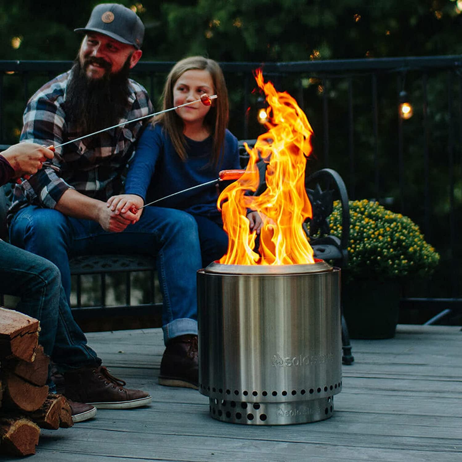 Elevate Your Outdoor Experience with the Solo Stove Ranger Stand - Premium 304 Stainless Steel, Portable & Heat-Resistant Accessory for Safe Fire Pit Use on Decks and Camping
