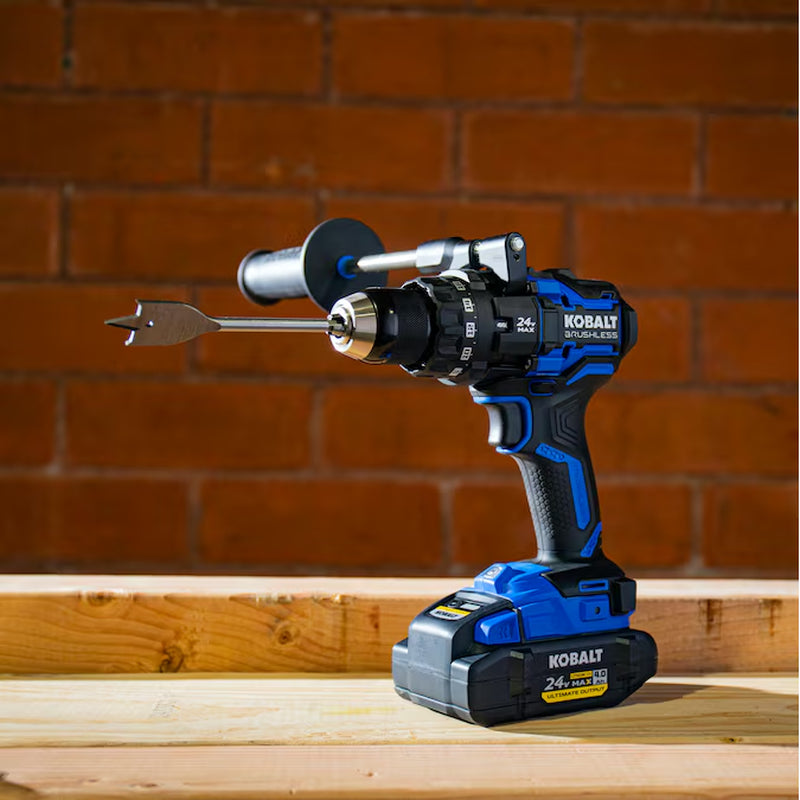 XTR 24-Volt 1/2-In Keyless Brushless Cordless Drill 1 -Batteries Included (Hard Case Included)