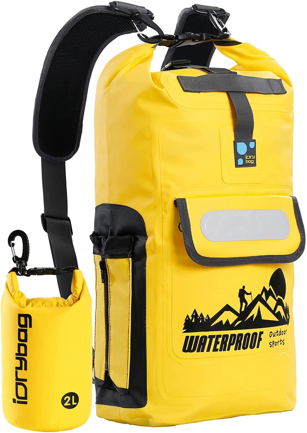 IDRYBAG Waterproof Floating Dry Bag Backpack - 20L/30L/40L Options for Men, Perfect for Outdoor Adventures!