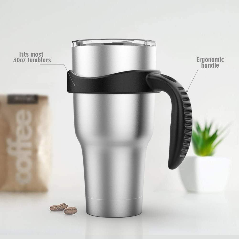 Ergonomic Tumbler Handle for 30 Oz Yeti, RTIC, Ozark Trail & More - BPA Free (Cup Not Included) - Perfect Grip for Your Favorite Mugs!