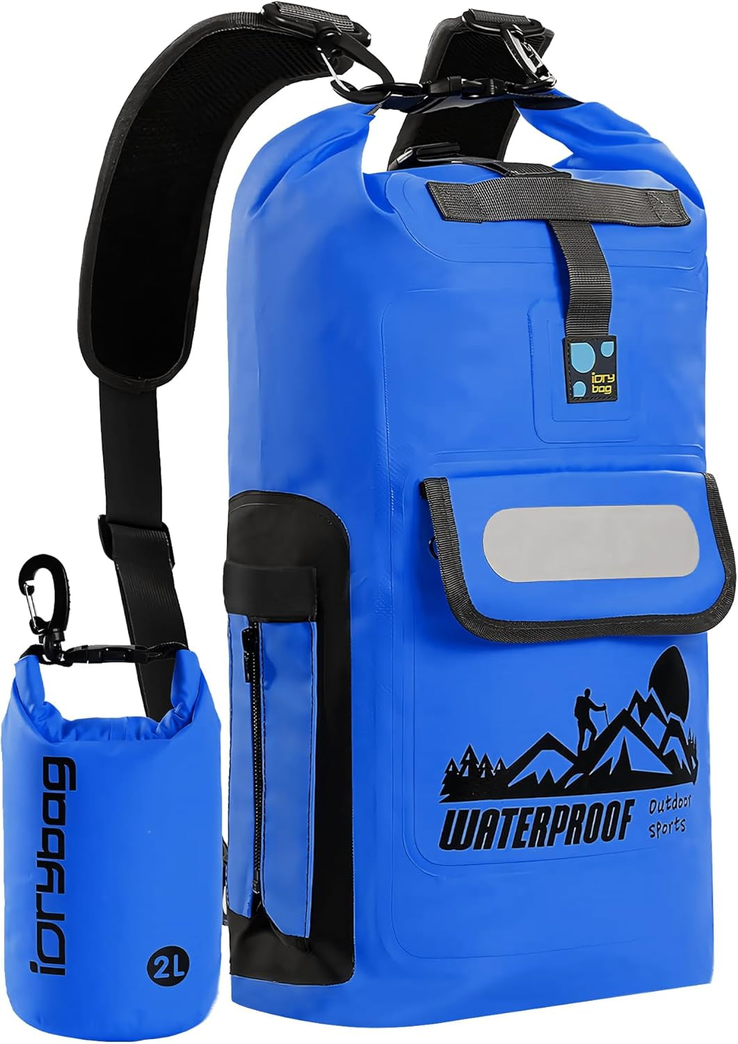 IDRYBAG Waterproof Floating Dry Bag Backpack - 20L/30L/40L Options for Men, Perfect for Outdoor Adventures!