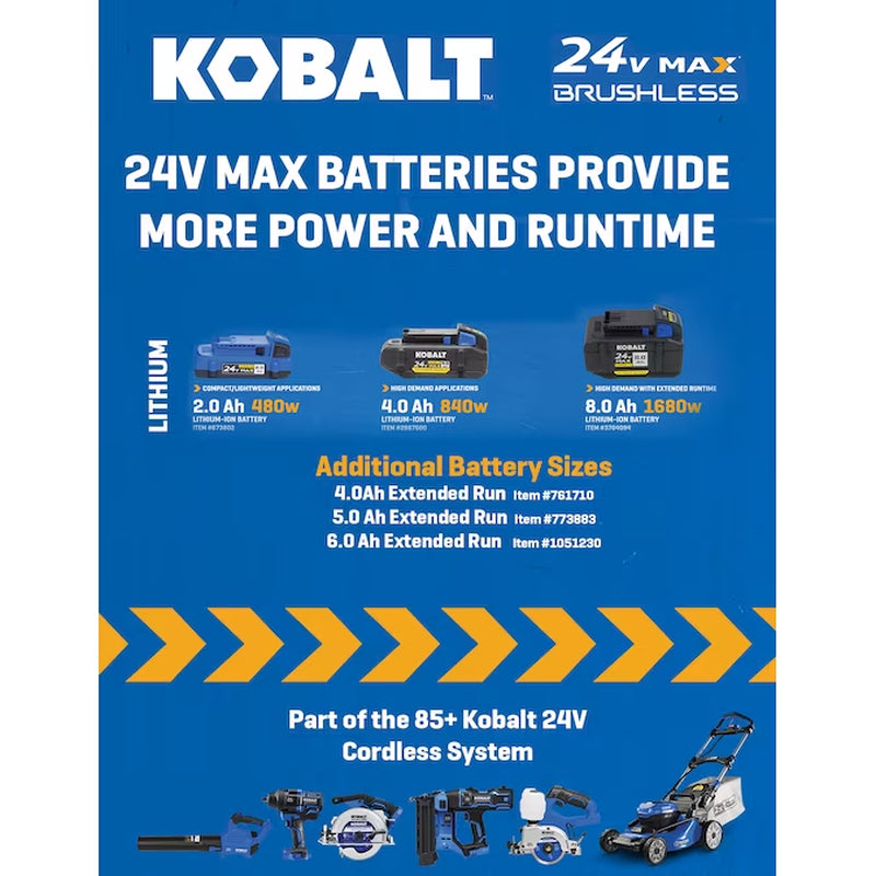 24 -Volt 2 -Pack Lithium-Ion ( 4.0 Ah 4.0 Ah Battery )