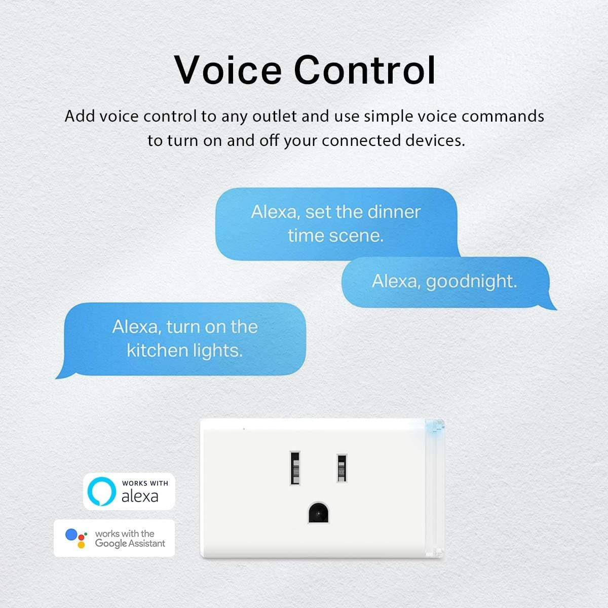 Kasa Smart Plug Mini - Energy Monitoring Wi-Fi Outlet, Works with Alexa & Google Home, Easy Setup, No Hub Needed (KP115) - White