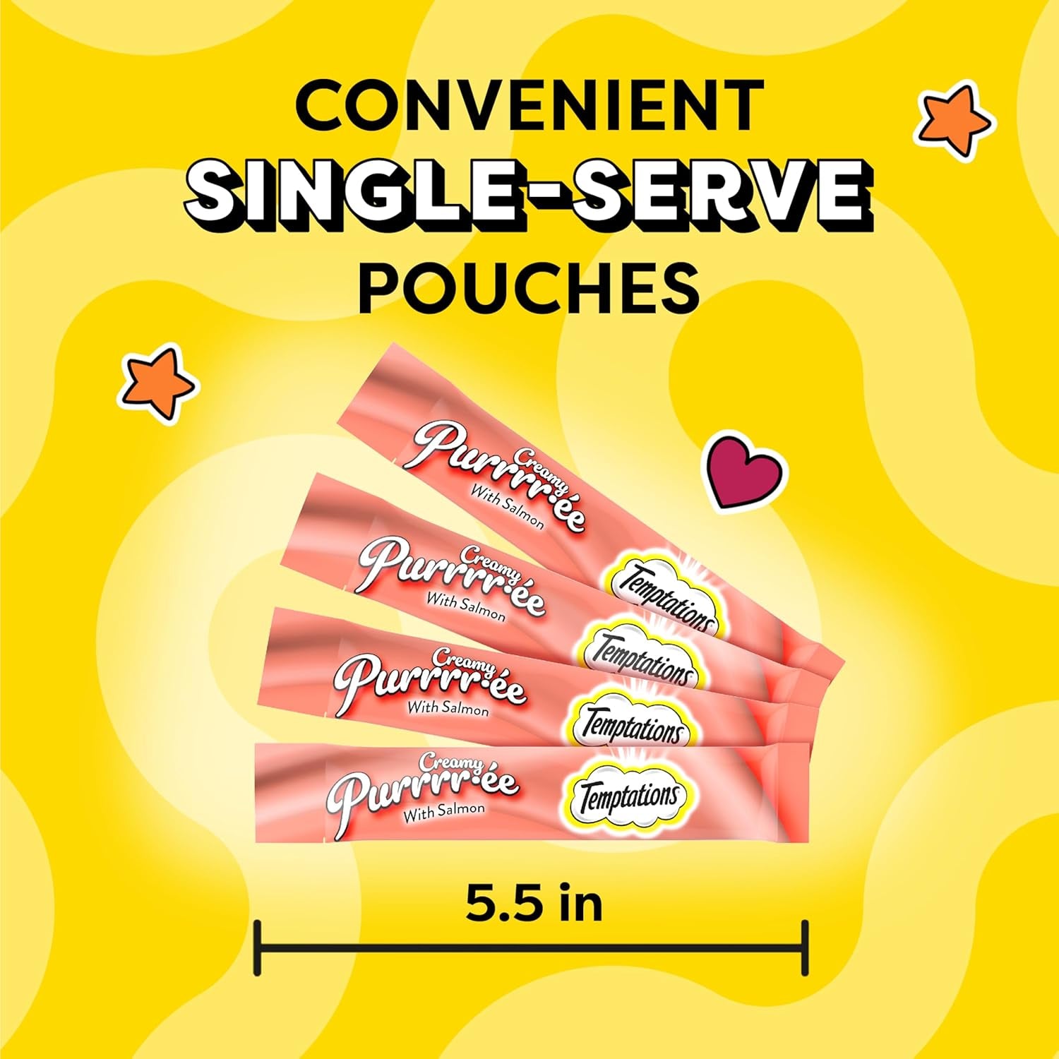 Indulge Your Cat with Temptations Creamy Salmon Puree Treats - 24 Squeezable & Lickable Tubes!