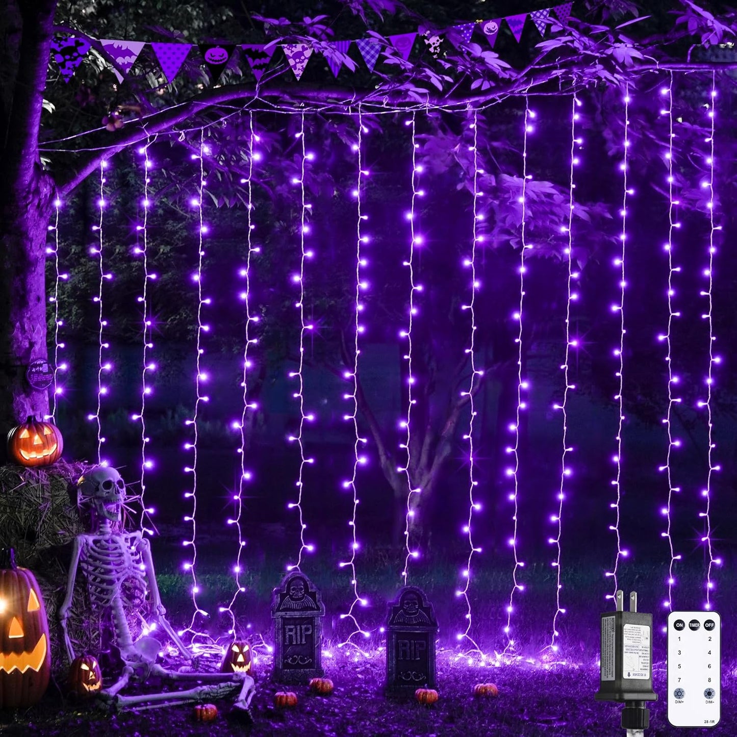 Enchanting JMEXSUSS 300 LED Pink Curtain Lights with Remote - 9.8x9.8FT Indoor String Lights for Bedroom, Party, and Holiday Decor - 8 Modes for Christmas and Valentine's Day Magic