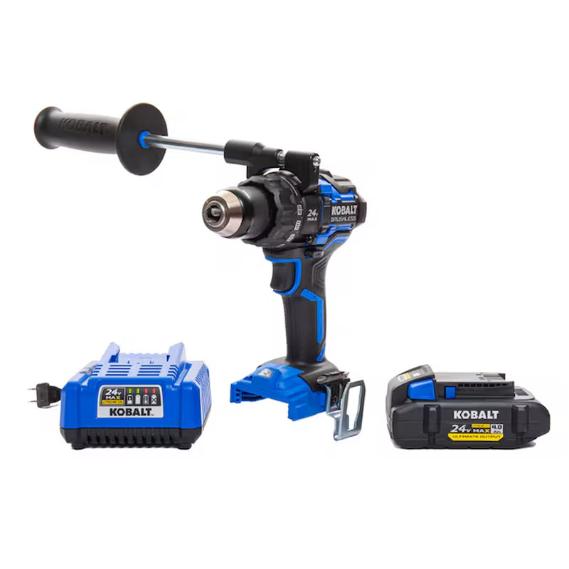 XTR 24-Volt 1/2-In Keyless Brushless Cordless Drill 1 -Batteries Included (Hard Case Included)