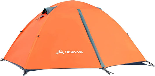 BISINNA Lightweight Waterproof Camping Tent for 2-4 People - Easy Setup Double Layer Outdoor Tent for Family Adventures, Hiking, and Travel