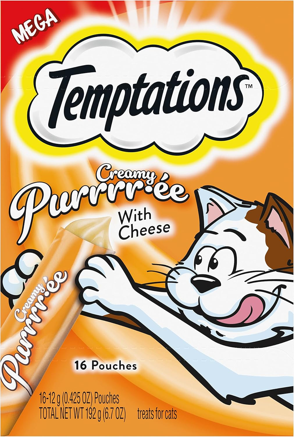 Indulge Your Cat with Temptations Creamy Salmon Puree Treats - 24 Squeezable & Lickable Tubes!