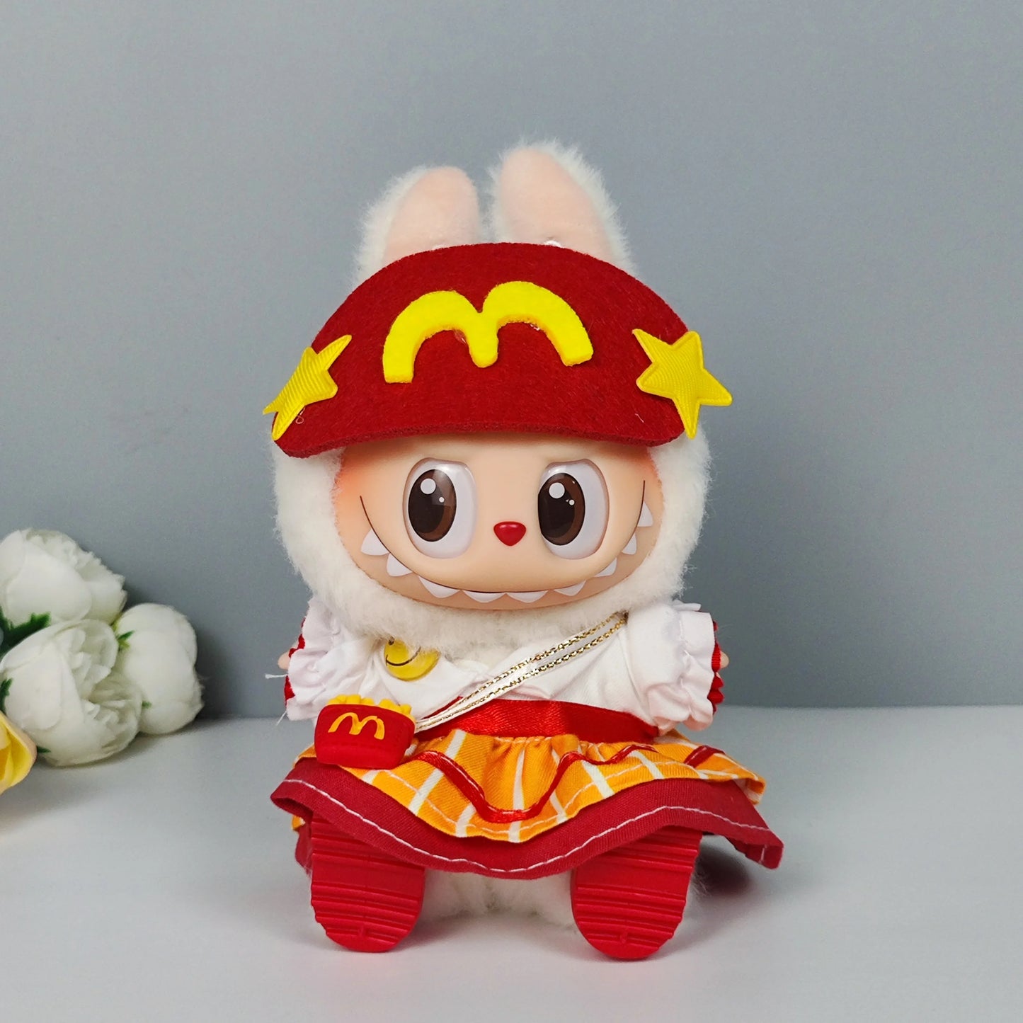 15-17Cm Labubu Clothes, Labubu Baby Outfits, Color-Matching Hoodies, Doll Accessories, Suit Sets for Labubu