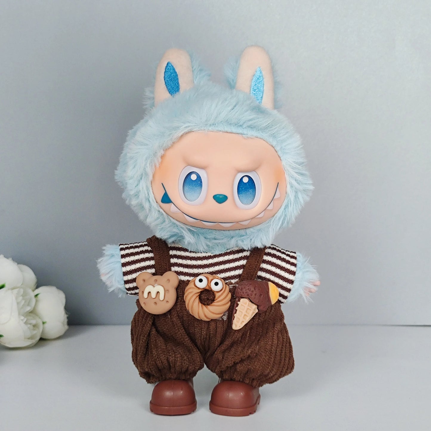 15-17Cm Labubu Clothes, Labubu Baby Outfits, Color-Matching Hoodies, Doll Accessories, Suit Sets for Labubu