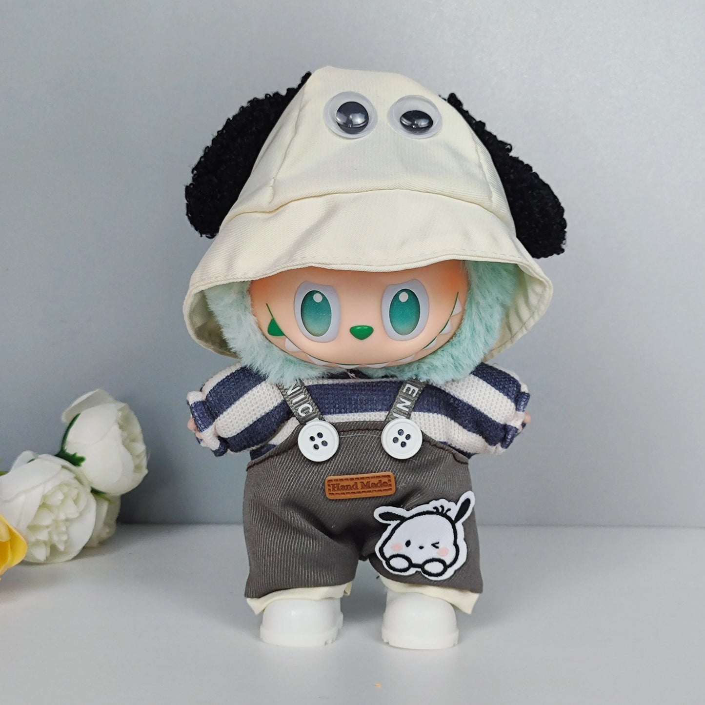 15-17Cm Labubu Clothes, Labubu Baby Outfits, Color-Matching Hoodies, Doll Accessories, Suit Sets for Labubu