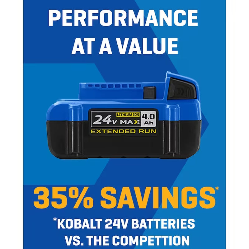 24 -Volt 2 -Pack Lithium-Ion ( 4.0 Ah 4.0 Ah Battery )