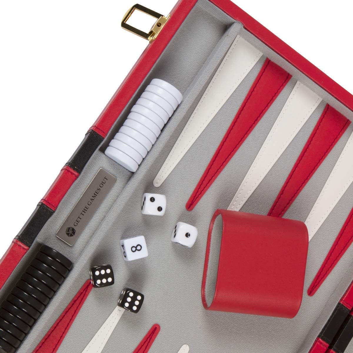 Ultimate Red Backgammon Set - Classic 2-Player Game with Strategy Guide for Family Fun & Parties!