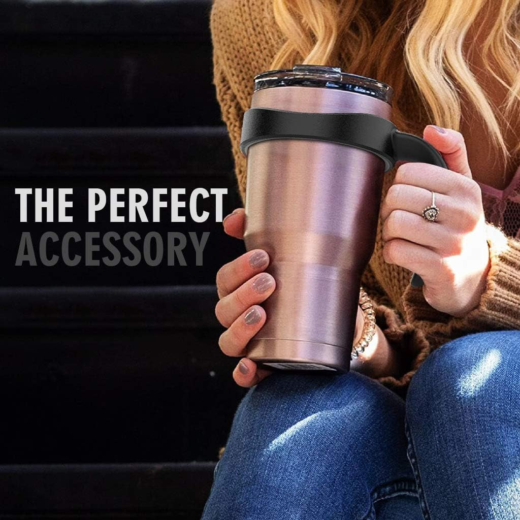 Ergonomic Tumbler Handle for 30 Oz Yeti, RTIC, Ozark Trail & More - BPA Free (Cup Not Included) - Perfect Grip for Your Favorite Mugs!