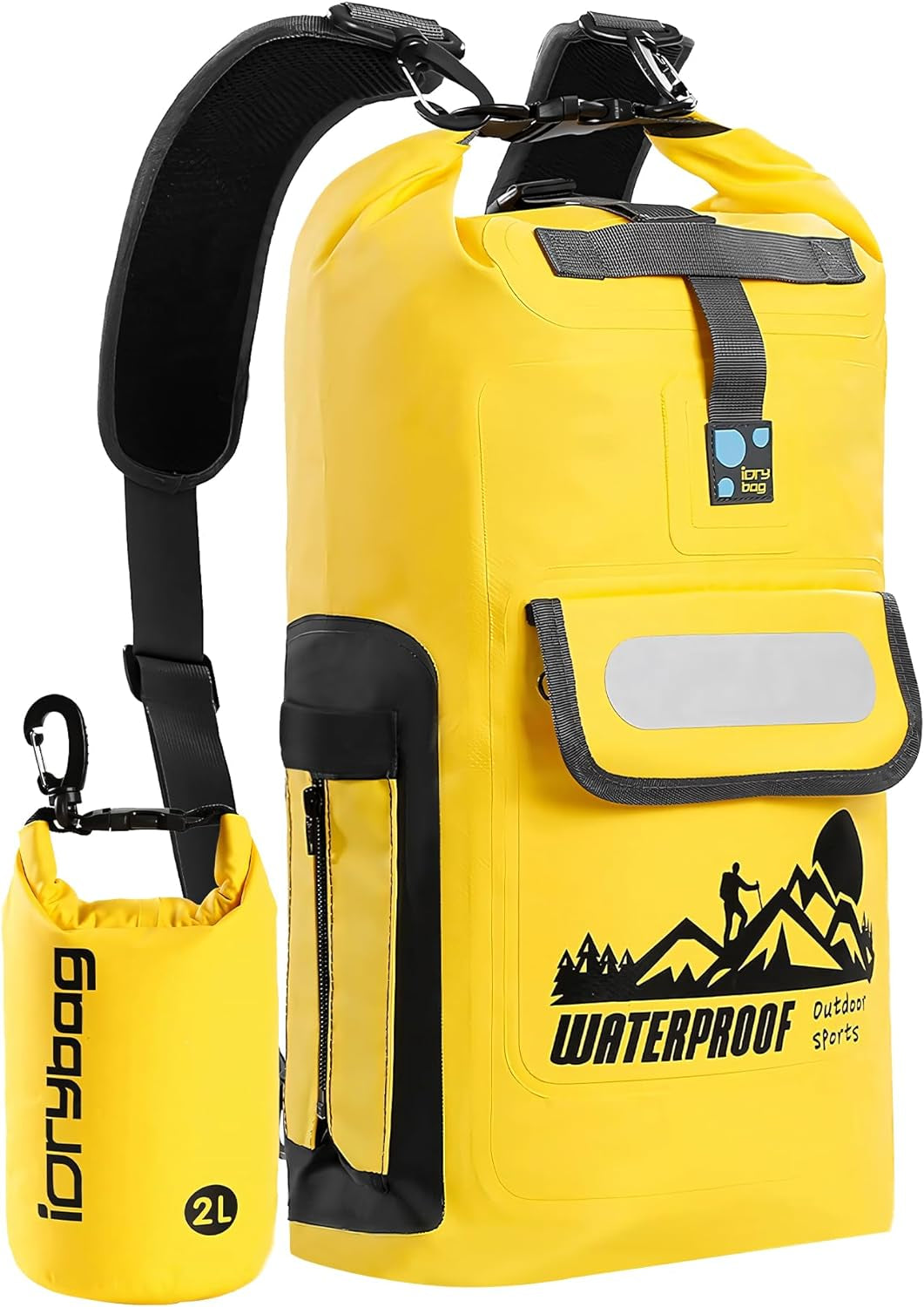 IDRYBAG Waterproof Floating Dry Bag Backpack - 20L/30L/40L Options for Men, Perfect for Outdoor Adventures!