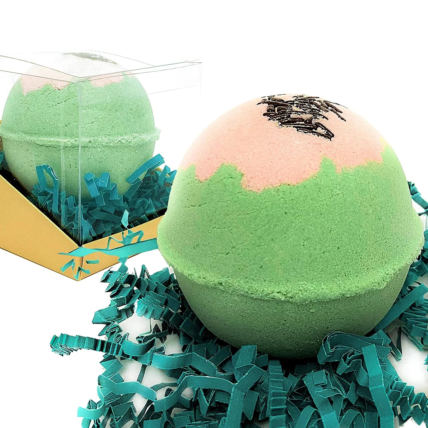 Big Bath Bomb with Jewelry Surprise Mermaid Island Necklace inside Handmade in USA Natural and Safe by