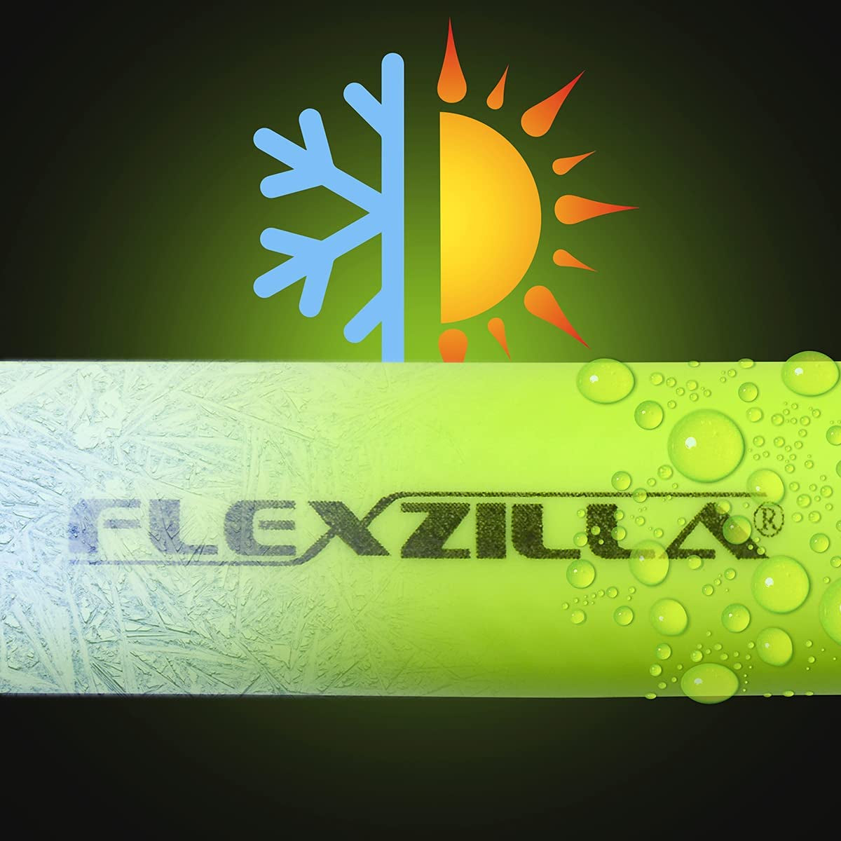 Flexzilla 3/8" x 50' Heavy Duty Lightweight Hybrid Air Hose with 1/4" MNPT Fittings - Zillagreen