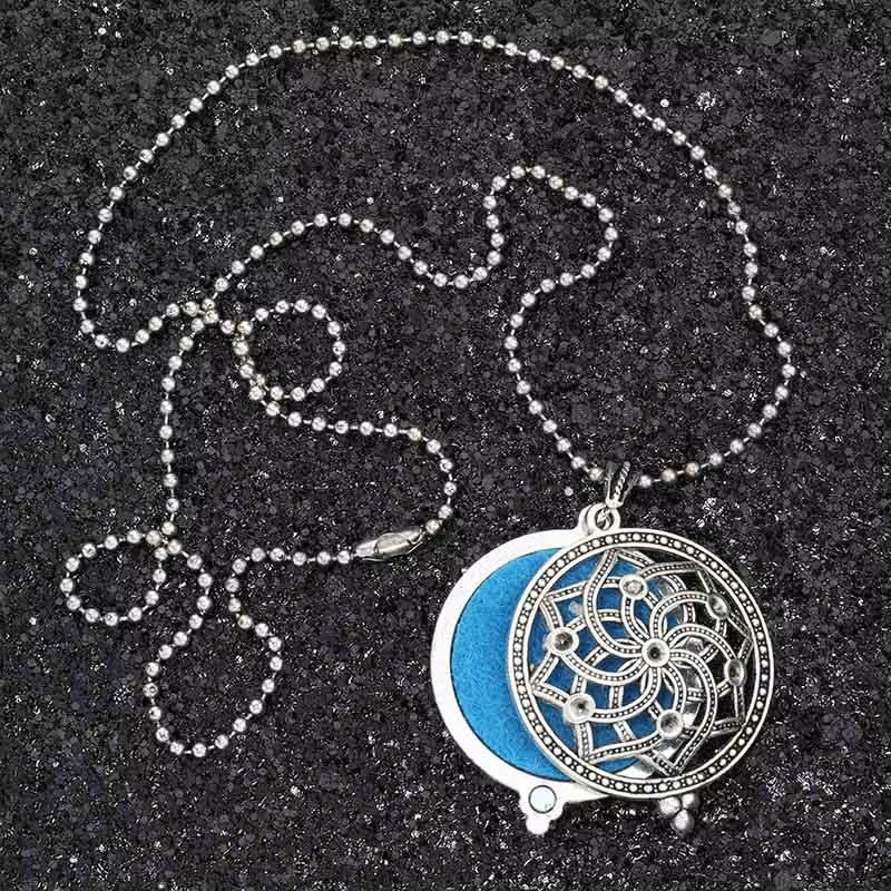 Wholesale 30Mm High Quality Hot Magnetic Aromatherapy Diffuser Jewelry Star Locket Pendant Essential Oil Scent Necklace
