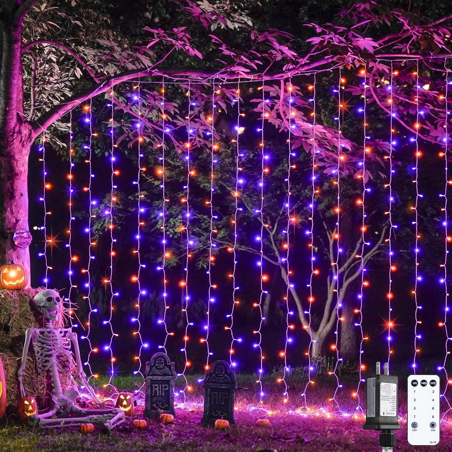 Enchanting JMEXSUSS 300 LED Pink Curtain Lights with Remote - 9.8x9.8FT Indoor String Lights for Bedroom, Party, and Holiday Decor - 8 Modes for Christmas and Valentine's Day Magic