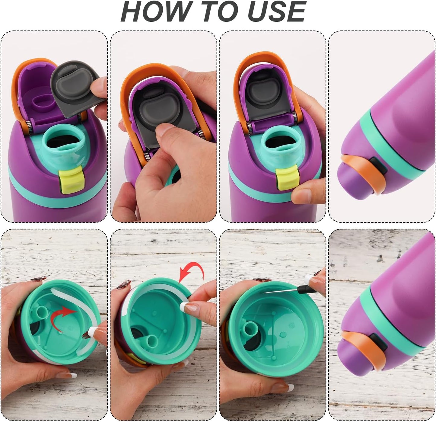 4Pcs Bottle Seal Ring & Replacement Stopper for Owala Freesip 24Oz 32Oz, Bpa-Fre